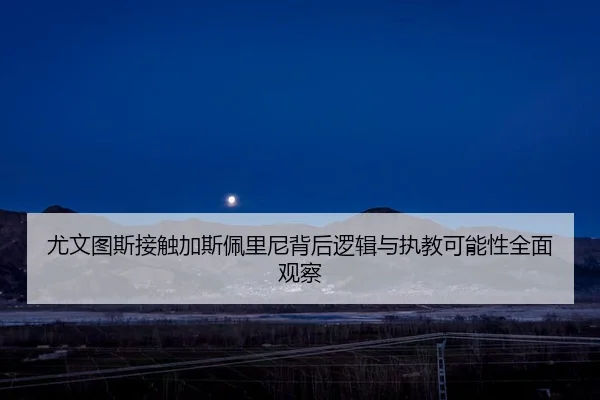 尤文图斯接触加斯佩里尼背后逻辑与执教可能性全面观察